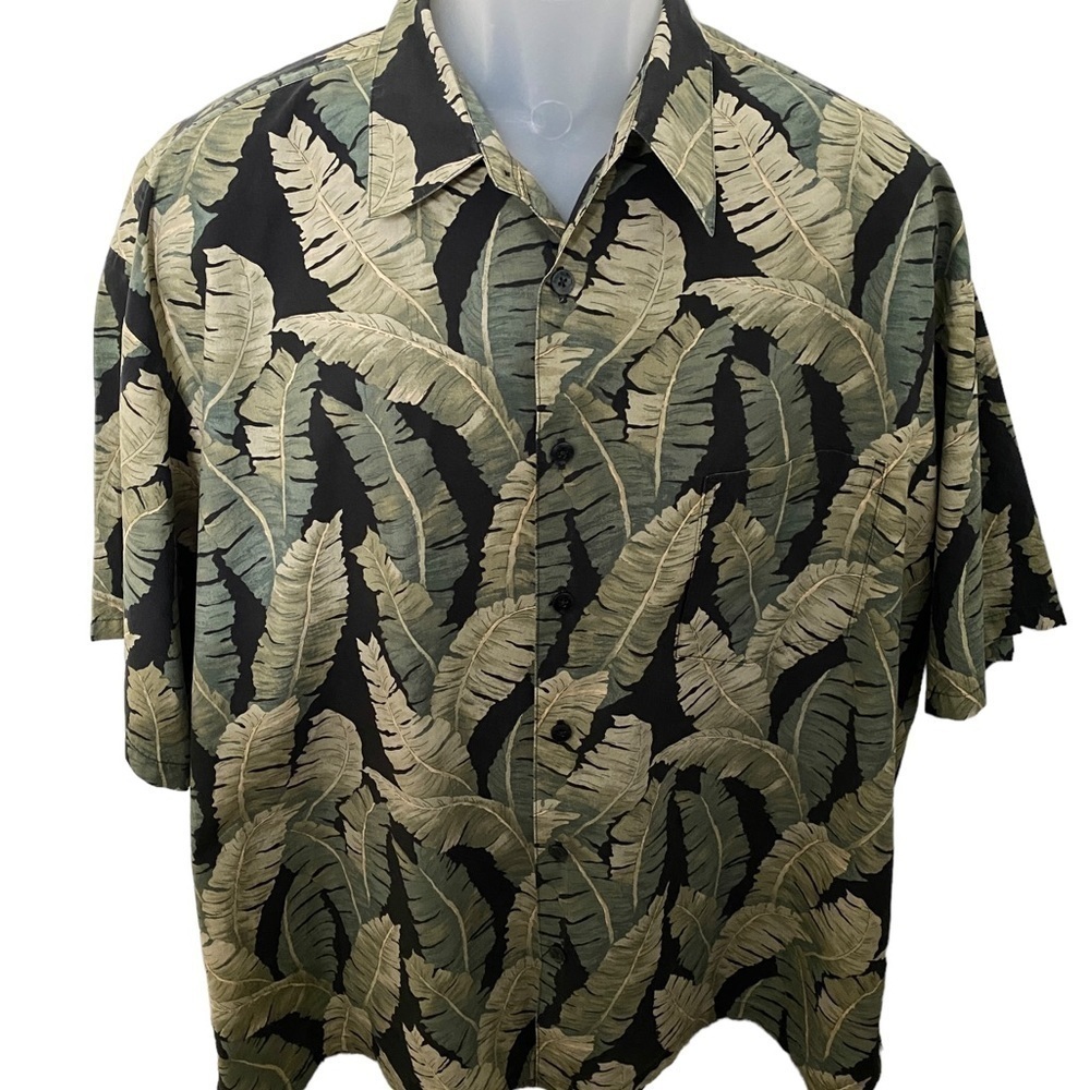 VTG COOKE STREET Honolulu Aloha Hawaiian Floral Tropical Shirt Men 2XL